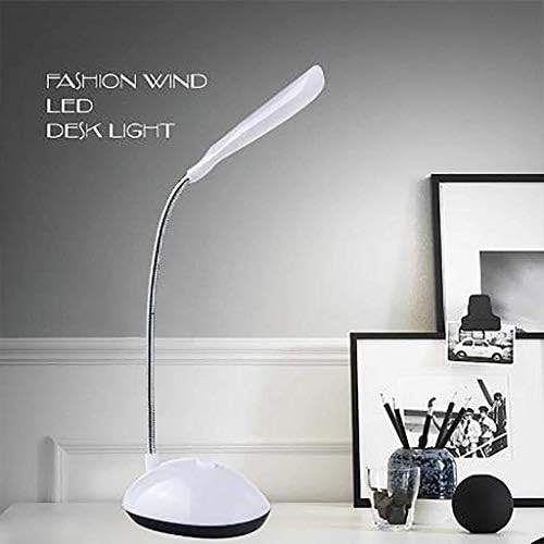 White battery powered gooseneck reading lamp — photo 4