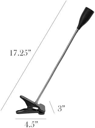 Ultra Slim Black Gooseneck Clip Lamp — photo 3