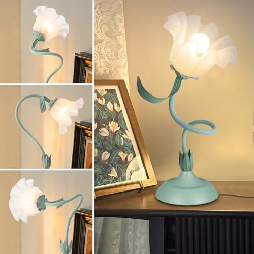 Green Floral Desk Lamp with Flexible Gooseneck — photo 3