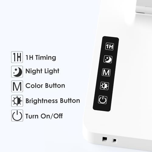 White LED Desk Lamp with AC Outlets — photo 5