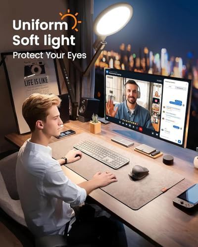 Swing arm clamp desk light with USB — photo 4