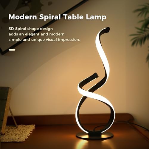 Modern Spiral Touch Control Table Lamp — photo 5