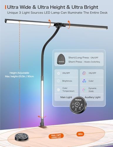 Convertible LED Floor and Desk Lamp — photo 4