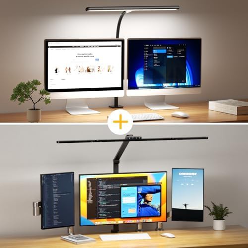 Black Touch Control LED Office Lamp