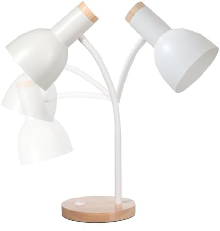Adjustable Wooden Desk Lamp with Metal Shade — photo 5