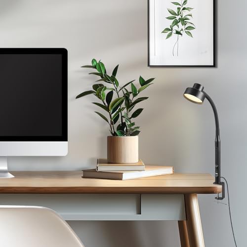 Matte Black LED Clamp Lamp with Gooseneck — photo 3