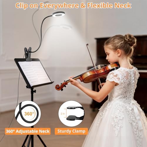 Black Dimmable Clip On Reading Lamp — photo 4