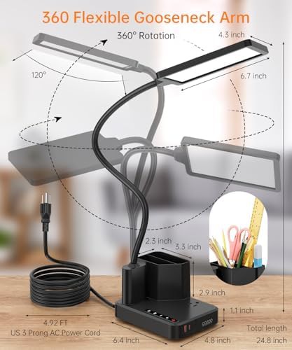 Gooseneck Desk Lamp with Nine Lighting Modes — photo 5
