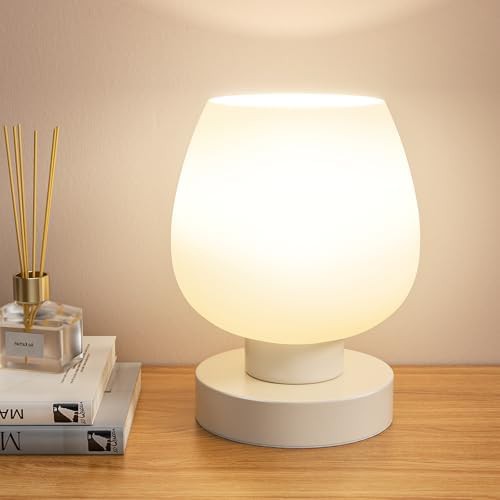 Small Glass Touch Bedside Lamp