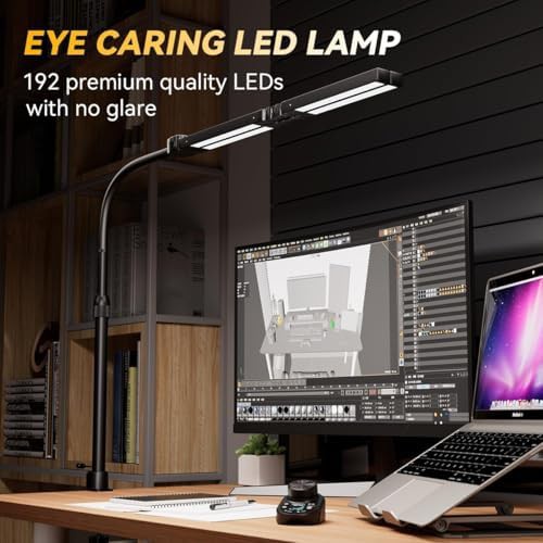 Adjustable Four Head LED Lamp with Remote Control — photo 4