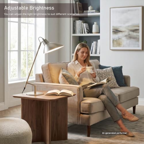 Nickel Industrial Dimmable Metal Desk Lamp — photo 4
