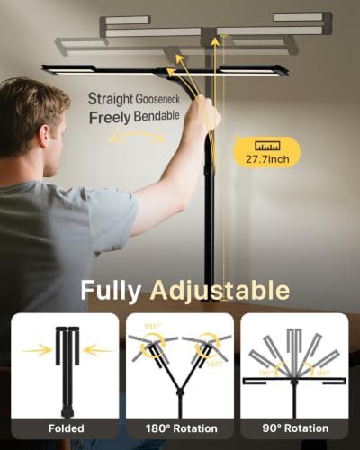 Four Panel LED Monitor Light with Clamp — photo 3