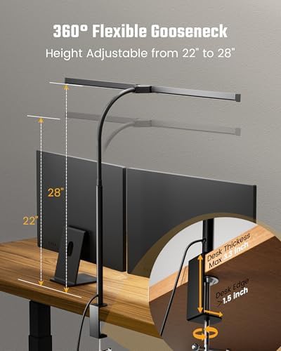 Monitor Light Bar Clamp Desk Lamp — photo 4