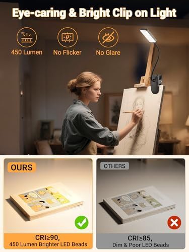 Rechargeable Small Clip On Desk Lamp — photo 4