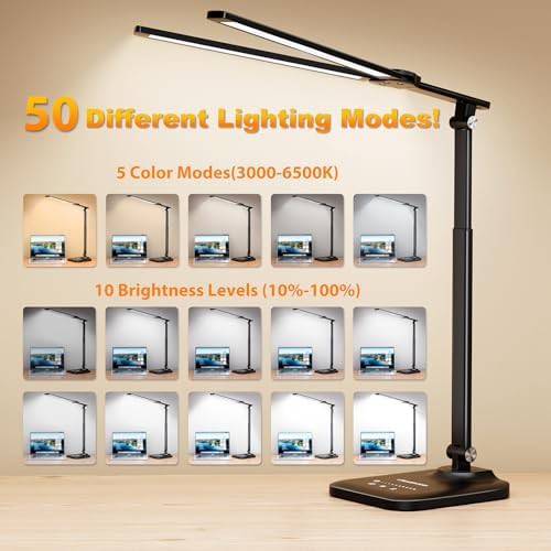 Height Adjustable Architect Desk Lamp with Dimming — photo 4