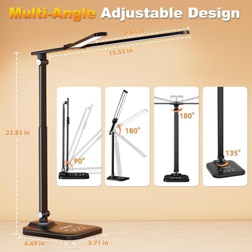 Height Adjustable Architect Desk Lamp with Dimming — photo 5
