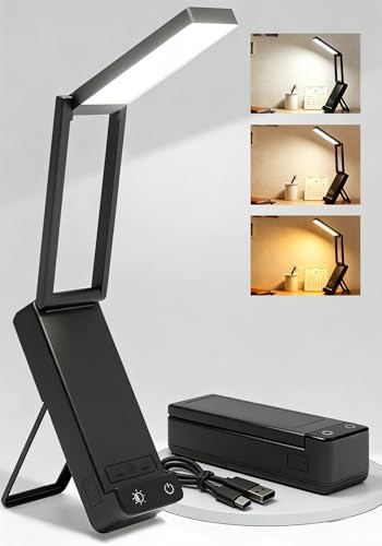 Battery Operated Portable Black Reading Lamp