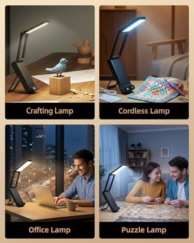 Battery Operated Portable Black Reading Lamp — photo 5