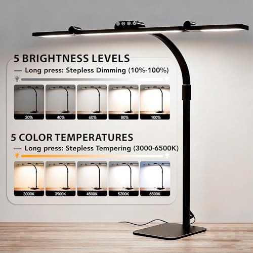 Gooseneck Swing Arm LED Desk Lamp — photo 5