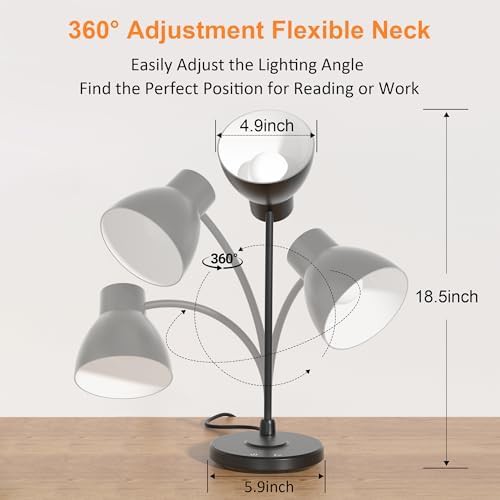 Modern Black Desk Lamp with Wireless Charger — photo 4