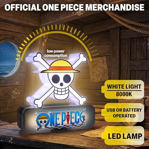 Straw Hat 3D Skull Night Light — photo 3