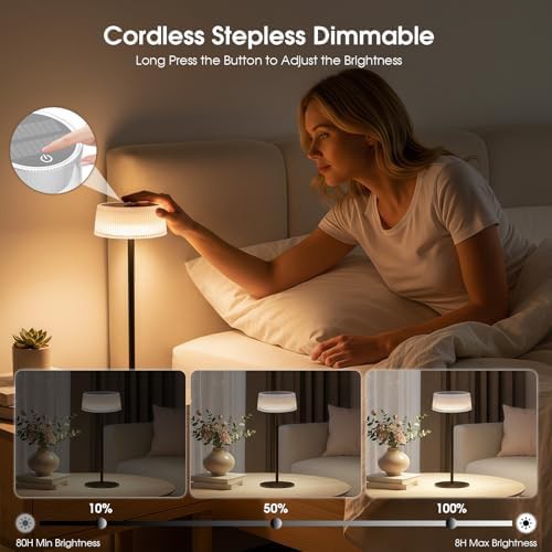 Outdoor Solar Rechargeable LED Table Lamp Pair — photo 4