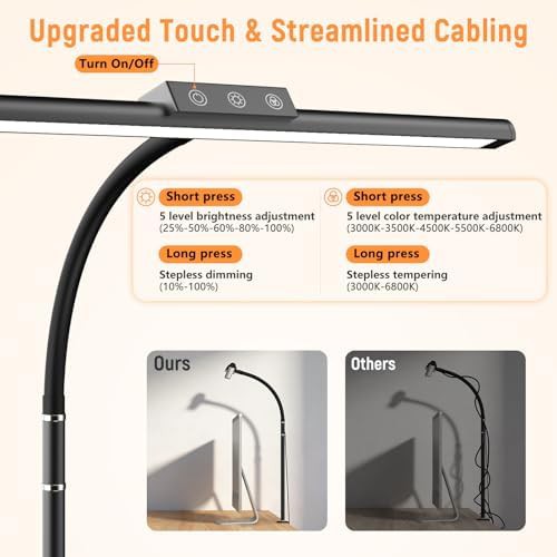 Dimmable Clamp On Office Gooseneck Lamp — photo 4