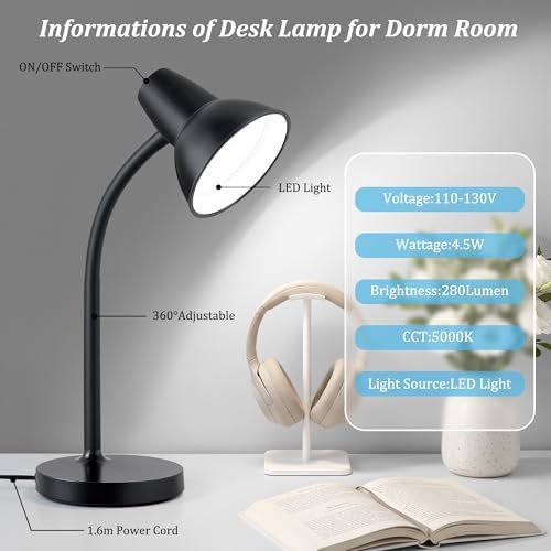 Black Flexible Eye Caring Study Lamp — photo 4