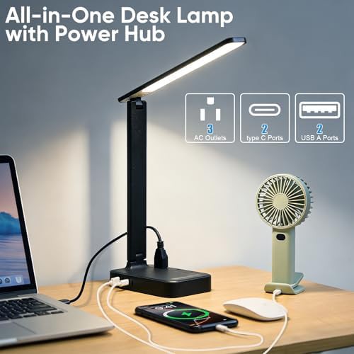 LED task light with integrated power strip — photo 4