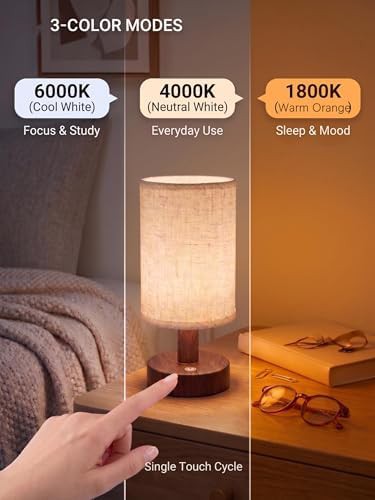 White Mini Touch Control Cordless Lamp — photo 4