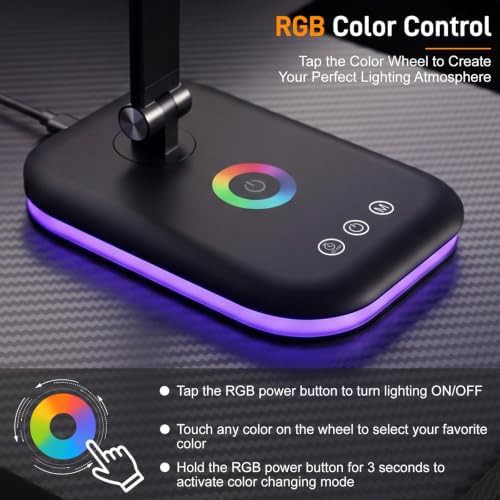 Dual head dimmable lamp with RGB light — photo 3