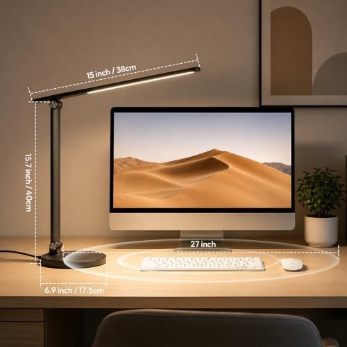 Black Touch Control LED Desk Lamp — photo 3